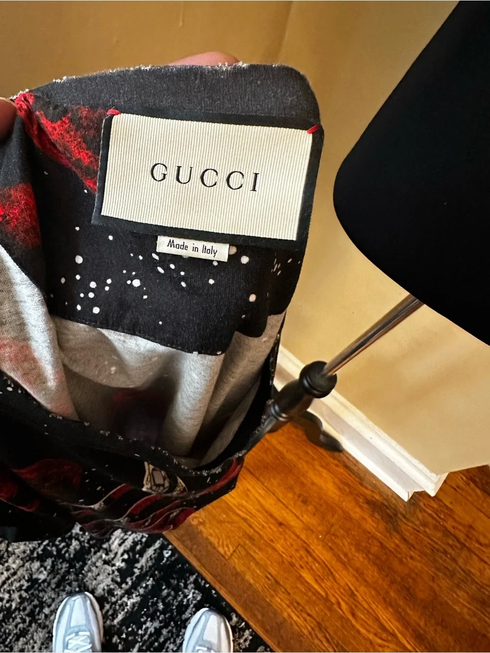 GUCCI Black Snake Space Authentic Rare T-shirt